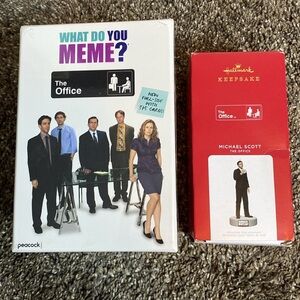 What Do You Meme The Office Game NEW SEALED Michael Scott Hallmark Ornament NEW